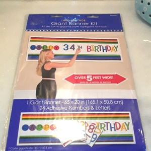Happy Birthday Giant Banner Kit